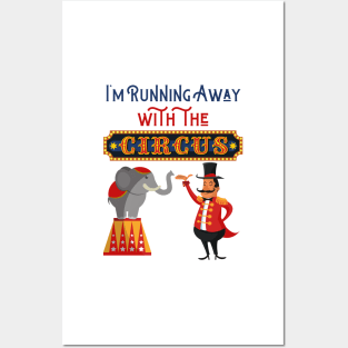 Running Away with the Circus: Ringmaster Elephant Act Posters and Art